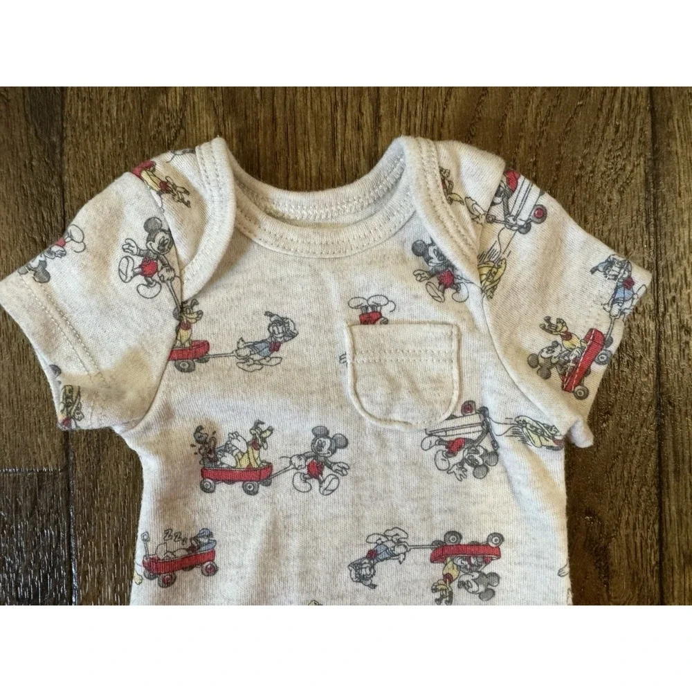 Disney Baby Preemie Mickey Mouse Bodysuit Romper Outfit Boy Girl Reborn Doll